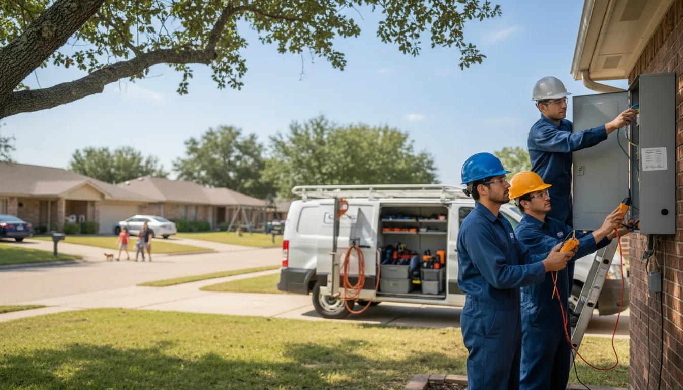 Certified electrician providing emergency electrical services in New Waverly, TX
